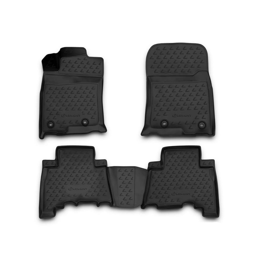 Коврики в салон Lexus GX 460 2013-2019 FL1, полиуретан 3D Element, Черный, Арт. NLC.3D.29.29.210k