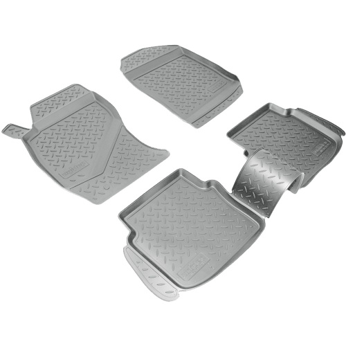 Коврики в салон Saab 9-5  2005-2010 FL2 Седан, полиуретан Norplast, Серый, Арт. NPLPO7295G
