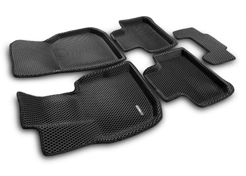 Коврики в салон BMW X3 (G01) 2017-2021, 3D EVA Euromat, Черный, Арт. EM3DEVA001222
