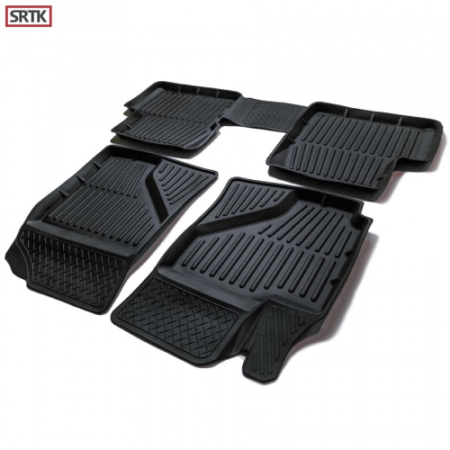 Коврики в салон BYD F3  2005-2013 Седан, резина 3D SRTK Premium, Черный, Арт. PR.BY.F3.05G.02051