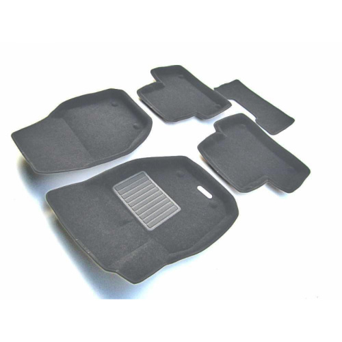 Коврики в салон Volvo S60  2010-2013, 3D ткань Euromat Business, Серый, Арт. EMC3D005505G