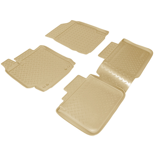 Коврики в салон Toyota Camry (XV50) 2011-2014, полиуретан Norplast, Бежевый, Арт. NPL-Po-88-07-B