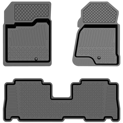Коврики в салон Opel Antara 2006-2011, резина Rezkon, Черный, Арт. 1026005100