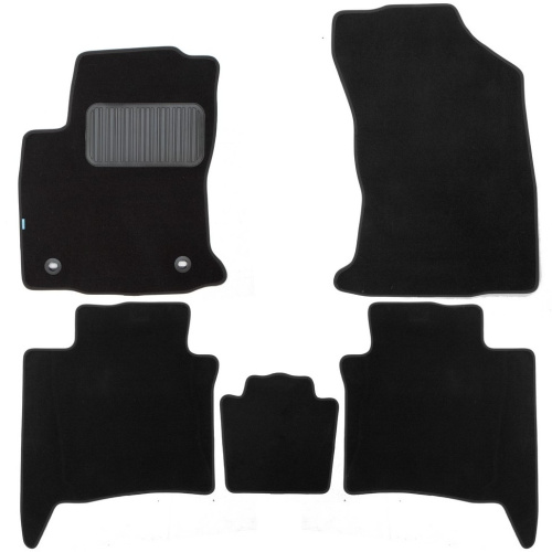 Коврики в салон Toyota Fortuner  2015-2020, текстильные Klever premium, Черный, Арт. KVR03.048.104.22110kh