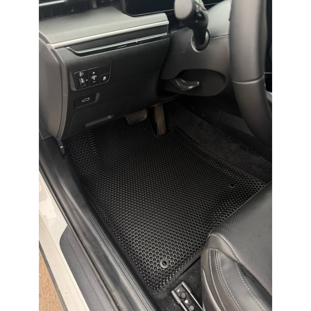 Коврики в салон Hyundai Sonata (DN8) 2019-2023, 3D EVA 05 НБ "сота", Черный, Арт. EVA3DK5-05Bk