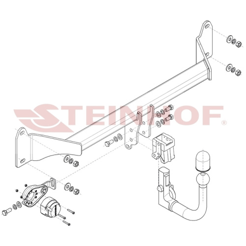 Фаркоп BMW 2 (F44) 2019-2023 Steinhof Арт. B097