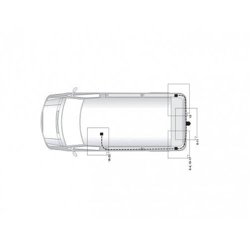 Блок согласования Mercedes Viano (W639) 2003-2010 Универсальный 13pin Hak-System Арт. 21040504