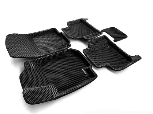 Коврики в салон Mercedes GL (X166) 2012-2016, 3D EVA Euromat, Черный, Арт. EM3DEVA003517