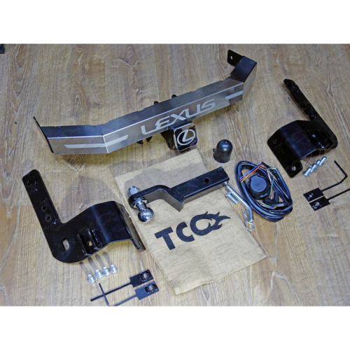 Фаркоп Lexus LX 570 2007-2012 (с надписью Lexus) оцинкованный TCC Арт. TCU00051N