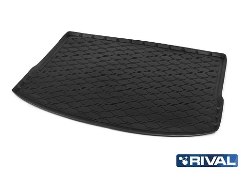 Коврик в багажник Haval F7  2019-2022, полиуретан Rival, Черный, Арт. 19403002