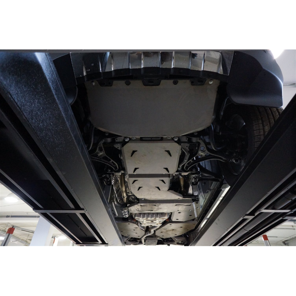 Защита  днища Jeep Grand Cherokee IV (WK2) 2010-2013 V - 3.6; 3.0TD, АКПП;(7 частей) Арт. 0421ABC