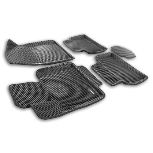 Коврики в салон Changan UNI-T 2020-2023, 3D EVA Euromat, Черный, Арт. EM3DEVA001333
