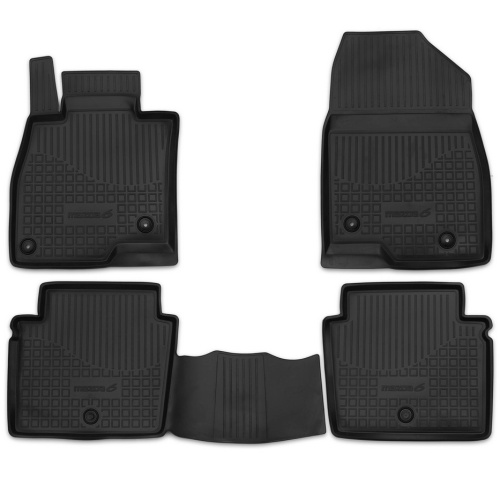 Коврики в салон Mazda 6 (GJ) 2012-2015 Седан, полиуретан оригинал, Черный, Арт. 830077367