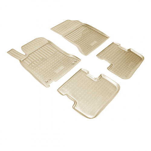 Коврики в салон Mercedes A (W176) 2012-2015, полиуретан 3D Norplast, Черный, Арт. NPA10C56050B