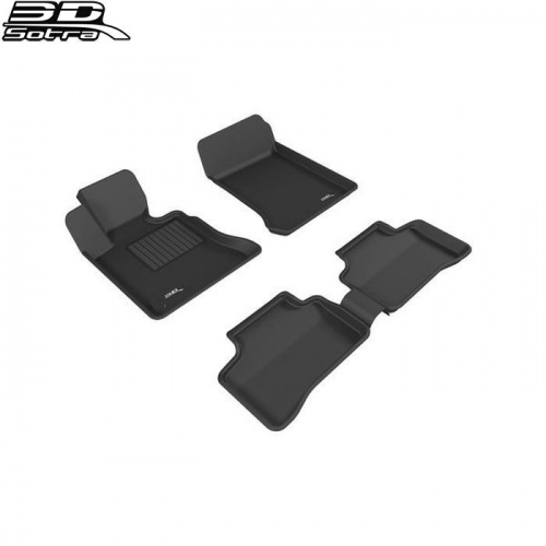 Коврики в салон Mercedes GLK (X204) 2008-2012, 3D ткань Sotra Lux, Черный, Арт. ST 74-00574