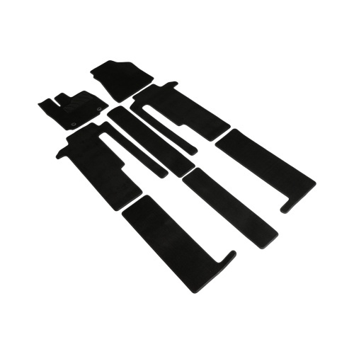 Коврики в салон Toyota Alphard 2008-2014, ткань Seintex Lux, Черный, Арт. 318360