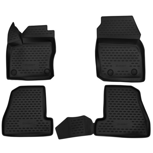 Коврики в салон Ford Focus  2010-2015 Хэтчбэк 5 дв., полиуретан Element, Черный, Арт. Orig.1751152