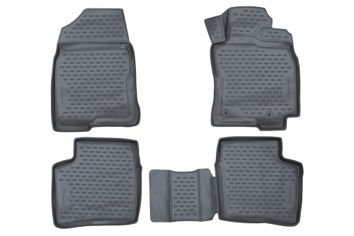 Коврики в салон Toyota Prius (XW20) 2003-2005, полиуретан 3D Element, Серый, Арт. CARTYT00007G