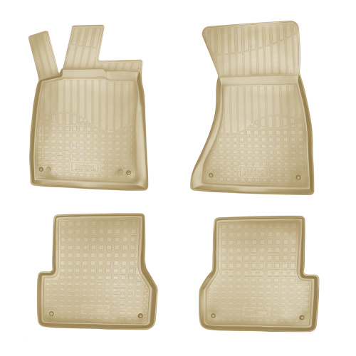 Коврики в салон Audi A6 (C7) 2011-2014 Седан, полиуретан Norplast, Бежевый, Арт. NPA10-C05-400-B