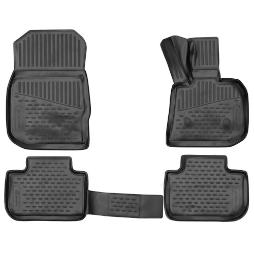 Коврики в салон BMW X3 (G01) 2017-2021, полиуретан 3D Element, Черный, Арт. ELEMENT3D02084210K