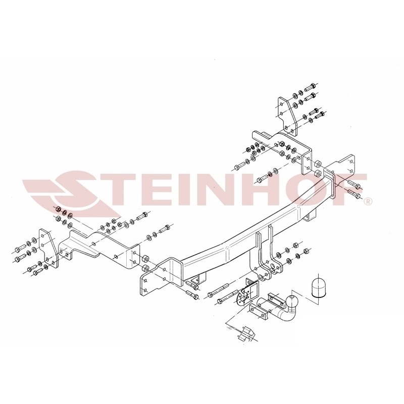 Фаркоп Kia Sorento I (BL) 2006-2011 FL Steinhof Арт. K023