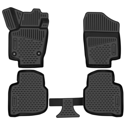 Коврики в салон Jetta VA3 2019-, полиуретан 3D Element, Черный, Арт. ELEMENT3DAN0571210K