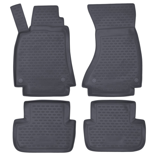 Коврики в салон Audi A4 (B8) 2007-2012 Седан, полиуретан Element, Серый, АКПП Арт. NLC.04.09.211
