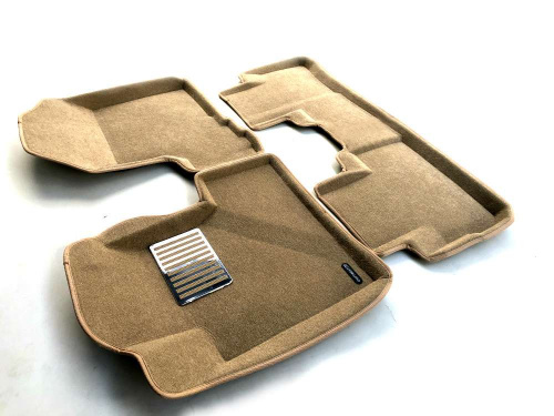 Коврики в салон Honda CR-V  2006-2009, 3D ткань Euromat LUX, Бежевый, Арт. EM3D-002606T