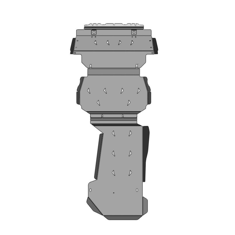 Защита картера двигателя, КПП, РК Tank 400 2023- (3 части) Арт. 4708ABC
