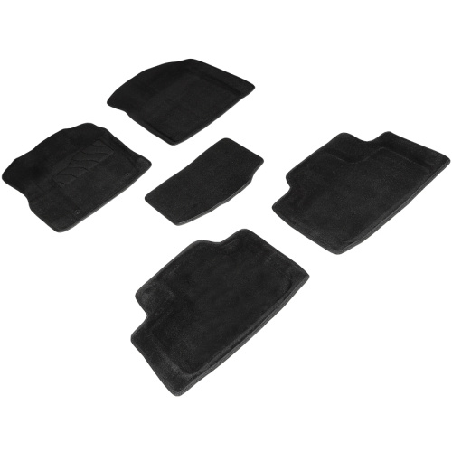 Коврики в салон Jeep Grand Cherokee  (WK2) 2010-2013, 3D ткань Seintex , Черный, Арт. 96380