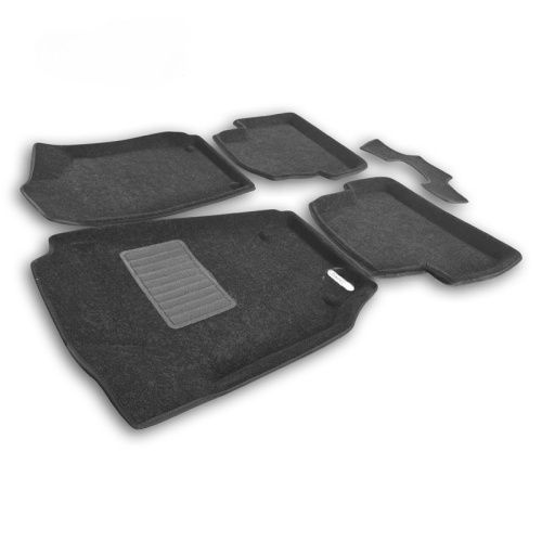 Коврики в салон Skoda Fabia (5J) 2007-2010 Хэтчбэк 5 дв., 3D ткань Euromat Business, Черный, Арт. EMC3D004500