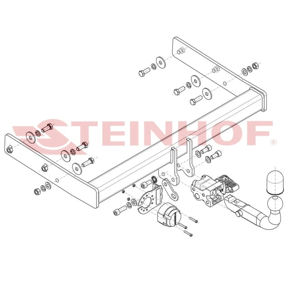 Фаркоп Volkswagen Caravelle (T5) 2002-2009 Steinhof Арт. V172