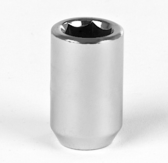 Гайка колеса M12x1.5 Конус h-44мм закрытая, Хром, Ключ внутренний шестигранник, D головы 20мм Арт. DST20A44