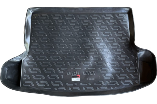 Коврик в багажник Hyundai Creta 2015-2020, пластик, L.Locker, Черный, с ушами 3D Арт. 0104190200