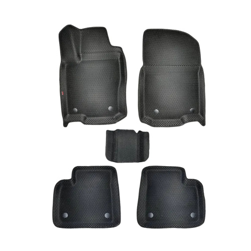 Коврики в салон Mercedes GL (X166) 2012-2016, 3D EVA LOCKER, Черный, на 2 ряда Арт. EVAMERGLE166