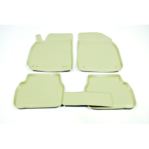 Коврики в салон Cadillac BLS 2006-2010 Седан, полиуретан Norplast, Бежевый, Арт. NPLPO1010B