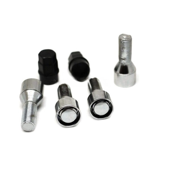 Секретные болты M12x1.25 Конус L-28мм Хром, Ключ 17-19, Арт. 372110X-2Key