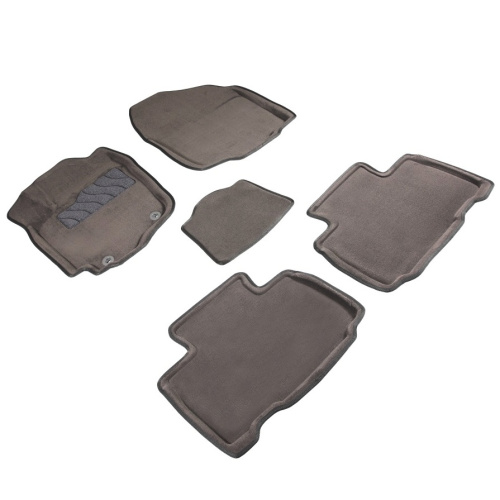 Коврики в салон Toyota RAV4 (XA40) 2012-2015, 3D ткань Seintex , Серый, Арт. 85860