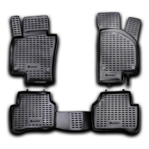 Коврики в салон Volkswagen Passat (B6) 2005-2010 Универсал, полиуретан Element, Черный, Арт. NLC5134210K