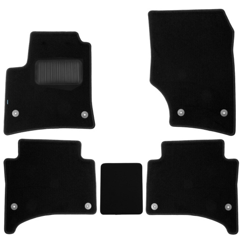 Коврики в салон Volkswagen Touareg  2002-2007, текстильные Klever premium, Черный, Арт. KLEVER03510122110KH