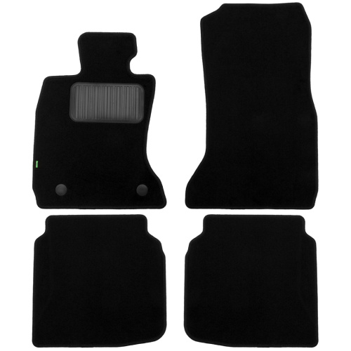 Коврики в салон BMW 7 (F01) 2012-2015 Short FL, текстильные Klever standart, Черный, Арт. KLEVER02051101210KH