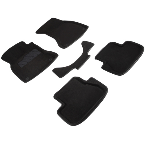 Коврики в салон Audi A4 (B8) 2007-2012 Седан, 3D ткань Seintex , Черный, Арт. 86290