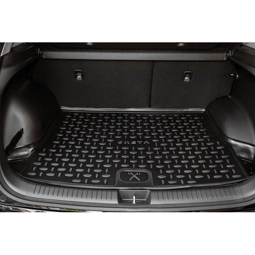Коврик в багажник GAC GS4 2024-, полиуретан Seintex, Черный, Арт. 318978