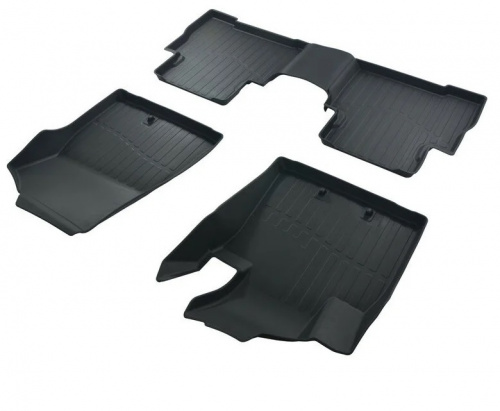 Коврики в салон Kia Sorento  (XM) 2012-2021 FL, резина 3D SRTK Premium, Черный, Арт. PR.KI.SOR.12G.02089
