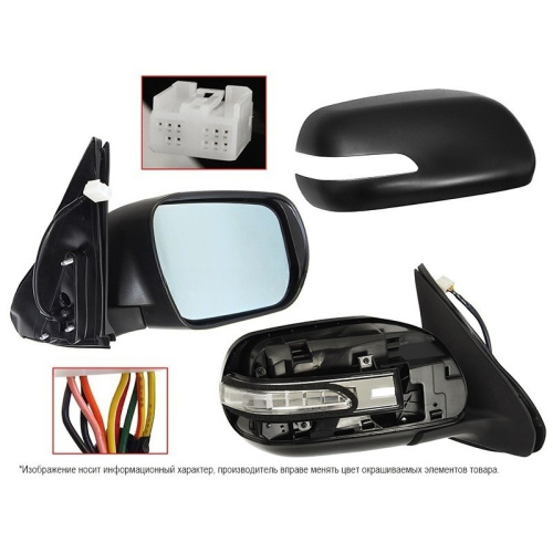 Зеркало боковое  Suzuki Grand Vitara 2005-2008 5 дв. Обогрев/Повт-ль пово-та/Скл-ние/9конт, справа (R) Арт. STSZ83940A1
