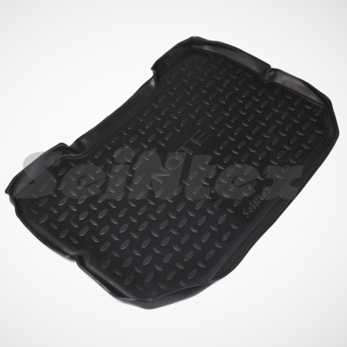 Коврик в багажник Nissan Note (E11) 2005-2008, полиуретан Seintex, Черный, Арт. 01261