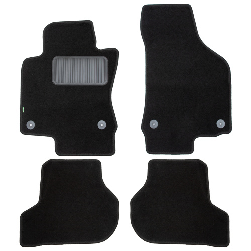 Коврики в салон Volkswagen Jetta  2005-2011 Седан, текстильные Klever standart, Черный, Арт. KLEVER02511401210KH