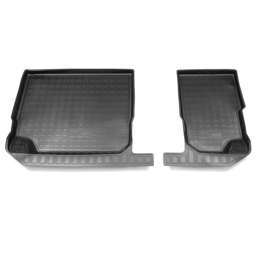 Коврики в салон Skoda Kodiaq  (NS7) 2016-2022, полиуретан Norplast, Черный, 3 ряд Арт. NPA00C812511