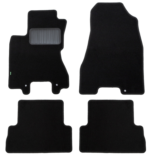 Коврики в салон Nissan X-Trail (T31) 2007-2011, текстильные Klever standart, Черный, Арт. KLEVER02362001210KH