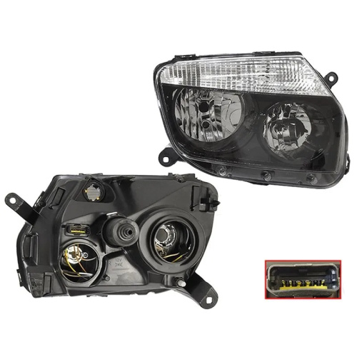 Фара  Renault Duster I 2010-2015 черная, справа (R) Арт. ST5511186RLDEM2